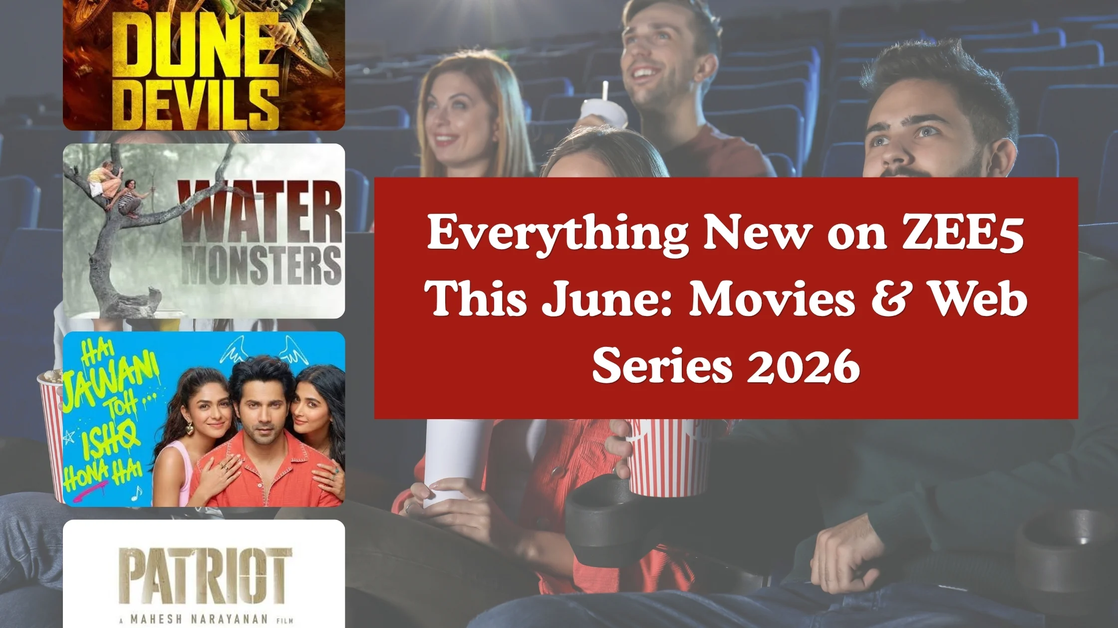 Discover everything new on ZEE5 this June 2026. From Karisma Kapoor's dark thriller Brown to hit blockbuster movies, find your next weekend binge here!
