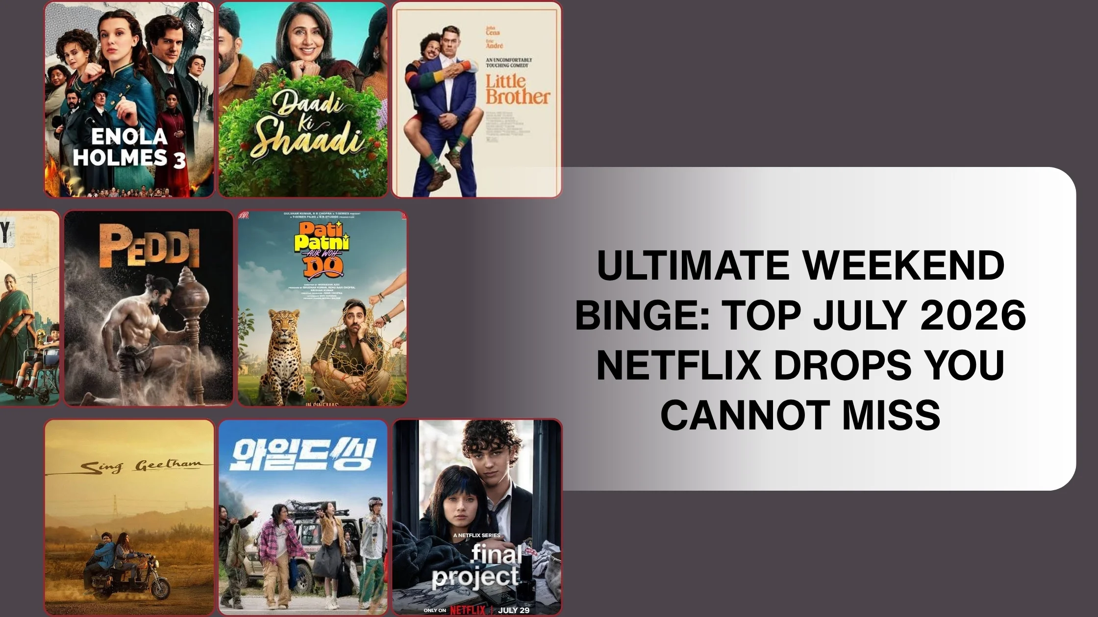 Ultimate Weekend Binge: Top July 2026 Netflix Drops You Cannot Miss